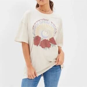 NEW American Eagle Grateful Dead Band Tee M Cream